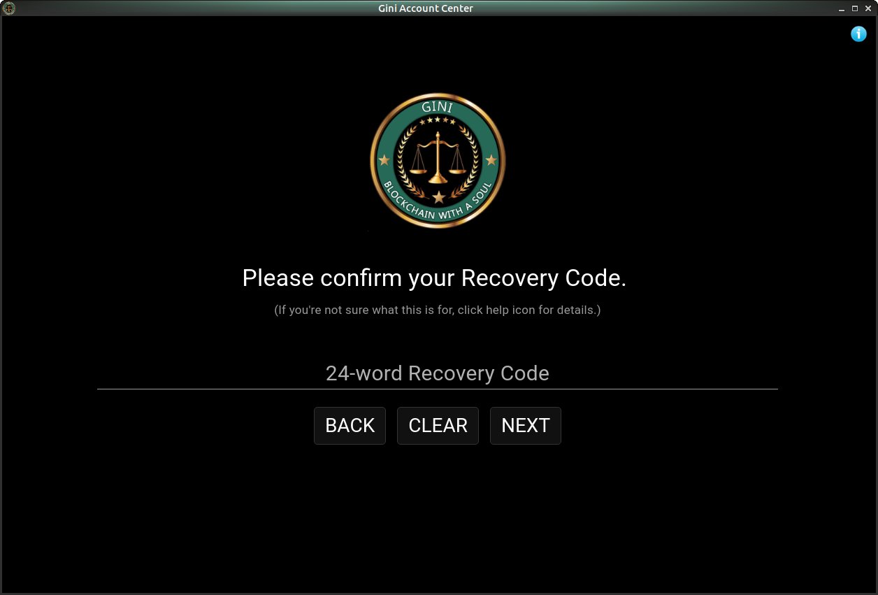 Confirm Recovery Code