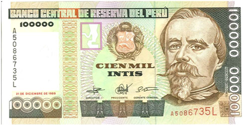 Peru--100000-intis