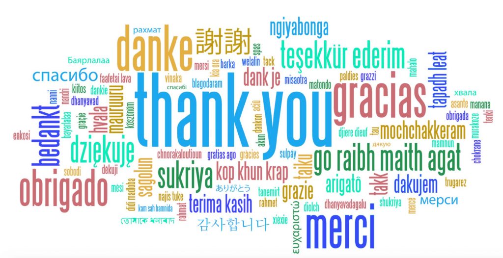 Thank You (many languages)